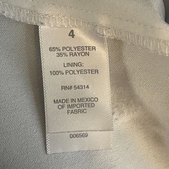 Bisou Bisou Black White Lace Sheath Dress Women’s 4 Sleeveless Lined - Picture 4 of 8